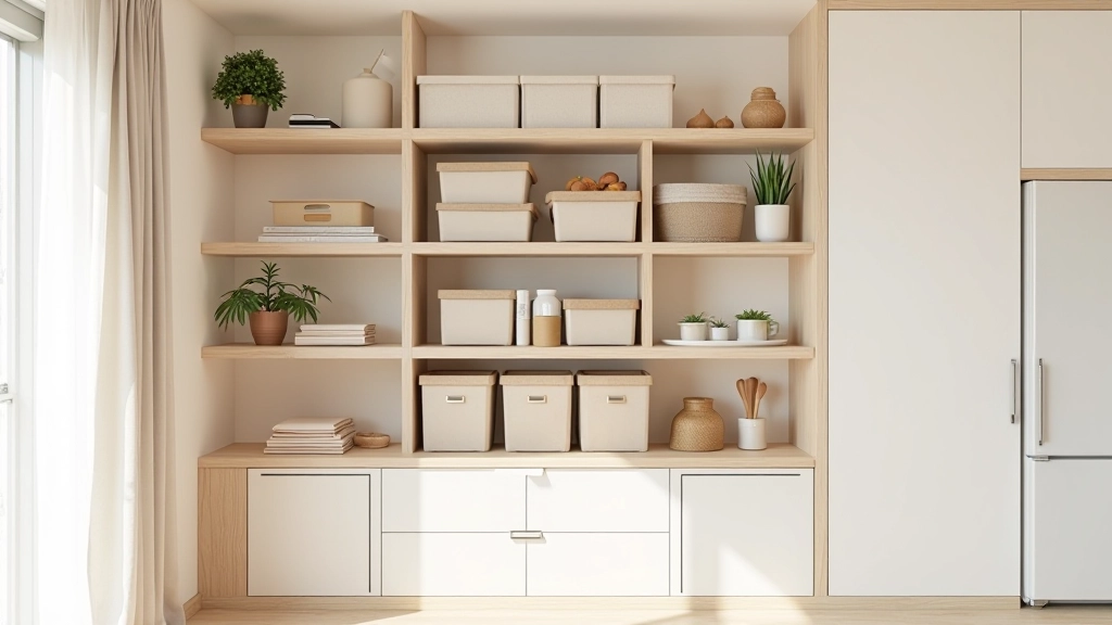 Casa portuguesa bem organizada com sistemas de armazenamento prático
